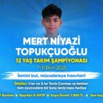 KKTF 2025 MERT NİYAZİ TOPUKÇUOĞLU 12 YAŞ TAKIM ŞAMPİYONASI